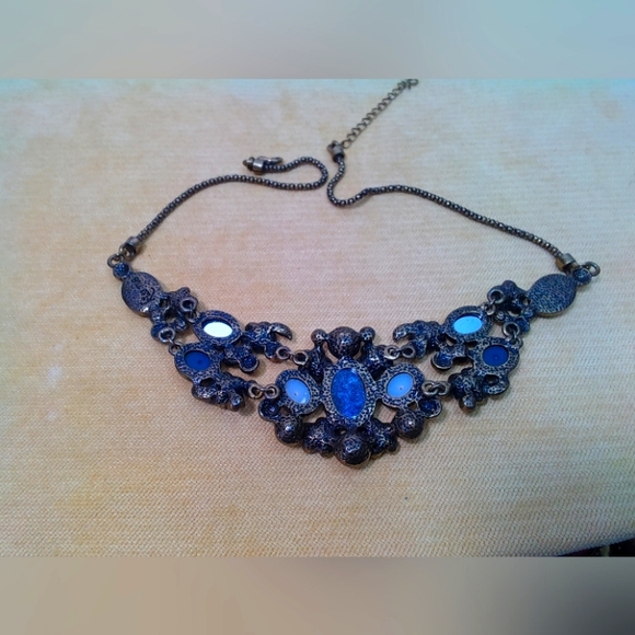 Kiss Me Statement Ruby Pearl and Rhinestone Necklace - Picture 7 of 8